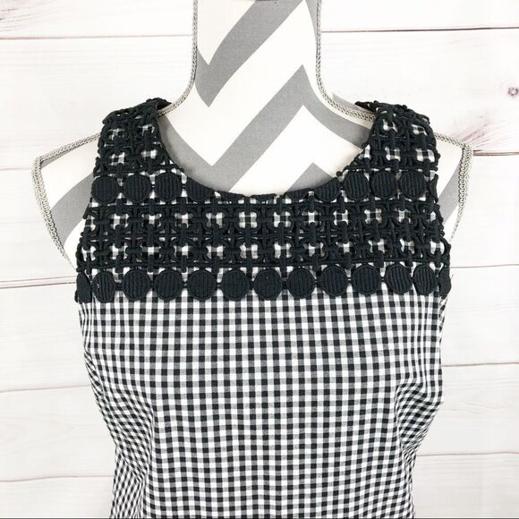Michael Kors black & white check dress size 4 - Picture 3 of 8